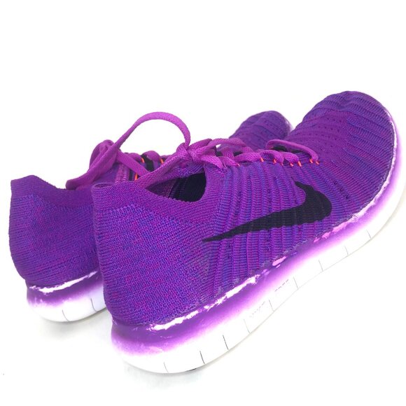 Nike Free RN Flyknit Running Shoes in Hyper Violet Sz. 7.5 - Picture 10 of 12
